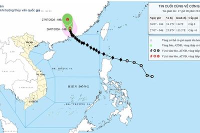 Tin cuối cùng về cơn bão số 2: Bão đang suy yếu dần và không có khả năng ảnh hưởng trực tiếp đến Việt Nam