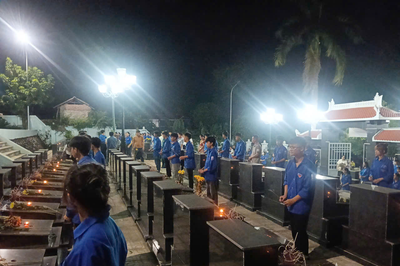 Bắc Ninh: Thắp nến tri ân các anh hùng liệt sĩ tại xã Phúc Hòa