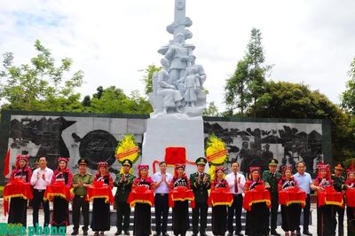 Khánh thành công trình sửa chữa, nâng cấp Khu tưởng niệm Anh hùng, liệt sĩ Trần Văn Thọ