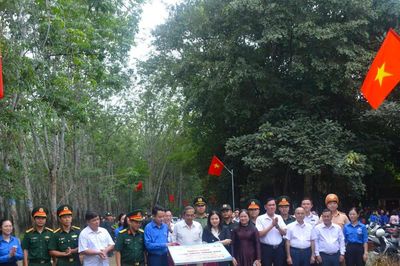 Khánh thành công trình thanh niên tại Khu di tích Căn cứ Cách mạng Bàu Gốc
