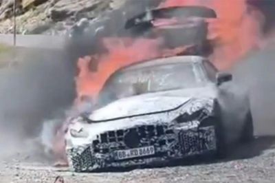 Mercedes-AMG GT bốc cháy dữ dội khi chạy thử, nghi vấn do hệ truyền động hybrid