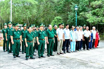 BĐBP TP Cần Thơ về nguồn tại Khu căn cứ Tỉnh ủy Sóc Trăng