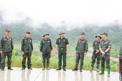 Kiểm tra tiến độ thi công thao trường phục vụ diễn tập khu vực phòng thủ tỉnh