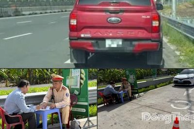 Xử phạt trên 150 trường hợp dừng, đỗ xe trái quy định trên cao tốc