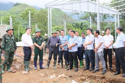 Thường trực Tỉnh ủy làm việc với Ban Thường vụ Đảng ủy xã Mường Than