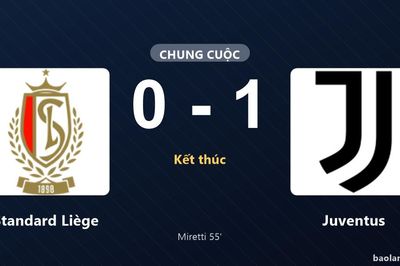 Thống kê trận đấu Standard Lìege 0-1 Juventus: Fabio Miretti tỏa sáng, Juventus giành trọn 3 điểm