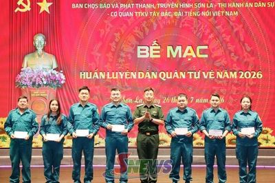 Bế mạc huấn luyện dân quân tự vệ năm 2026