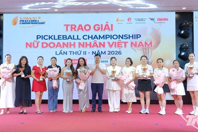 Giải Pickleball nữ doanh nhân Việt Nam VAWE lần thứ II: Phú Thọ giành Nhất toàn đoàn