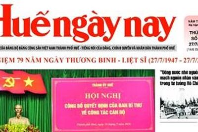 Báo Huế Ngày nay số 483, phát hành thứ Hai, ngày 27/7/2026