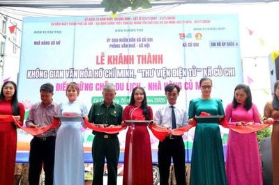 TP.HCM: Xã Củ Chi khánh thành Không gian Văn hóa Hồ Chí Minh và Thư viện điện tử