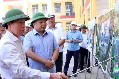 Phó Thủ tướng Chính phủ Lê Tiến Châu kiểm tra tiến độ dự án trường học trăm tỉ đồng vùng biên viễn