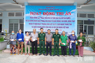 Đoàn Kinh tế - Quốc phòng 959 (Quân khu 9): Bồi đắp thêm niềm tin, tình cảm quân dân gắn bó
