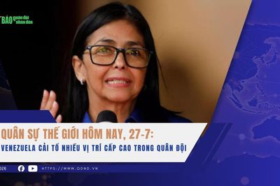 Quân sự thế giới hôm nay, 27-7: Venezuela cải tổ nhiều vị trí cấp cao trong quân đội