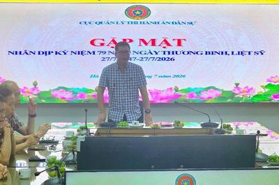Cục Quản lý Thi hành án dân sự gặp mặt, tri ân nhân kỷ niệm 79 năm Ngày Thương binh - Liệt sĩ (27/7/1947 – 27/7/2026)