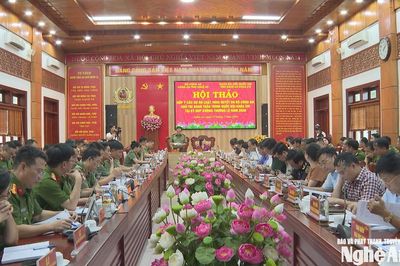 Nghệ An lấy ý kiến góp ý các dự án luật, nghị quyết do Bộ Công an chủ trì soạn thảo