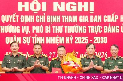 Đảng ủy Quân sự tỉnh Hà Tĩnh công bố quyết định về công tác cán bộ