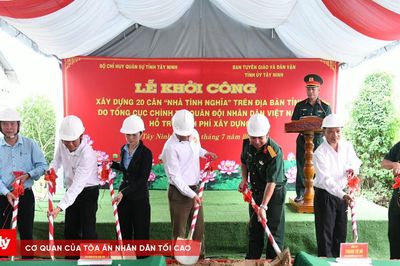 Tây Ninh khởi công xây dựng 20 căn nhà tình nghĩa quân – dân