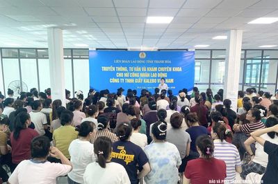 Chăm lo sức khỏe cho nữ công nhân lao động tại doanh nghiệp