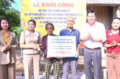 Xã Đông Khánh Sơn khởi công xây dựng nhà ở cho bệnh binh