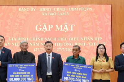 Bảo Lâm 3: Gặp mặt kỷ niệm 79 năm Ngày Thương binh - Liệt sĩ