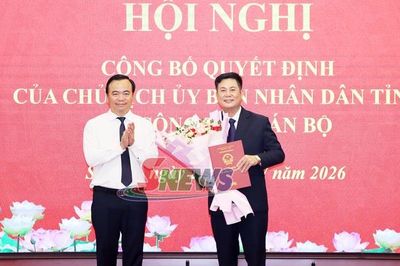 Hội nghị công bố Quyết định của Chủ tịch UBND tỉnh về công tác cán bộ