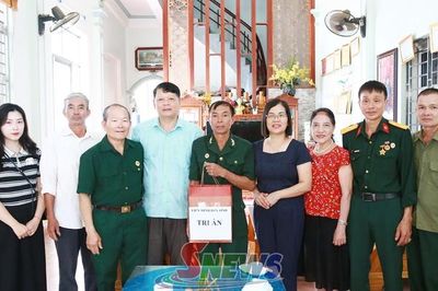 Liên minh Hợp tác xã tỉnh thăm hỏi, tặng quà tại các HTX của cựu chiến binh