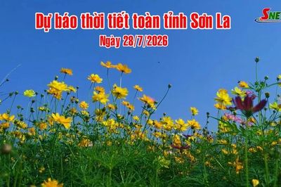 Dự báo thời tiết toàn tỉnh Sơn La ngày 28/7/2026