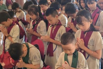 Lớp giáo lý 'Bé học Phật' tưởng niệm Ngày Thương binh - Liệt sĩ