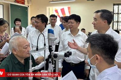 Gần 1.000 thương, bệnh binh được khám mắt miễn phí tại Bắc Ninh