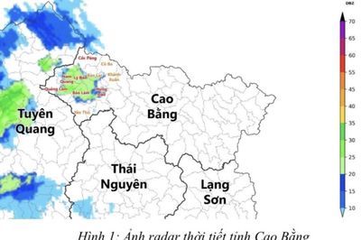 Cảnh báo dông, lốc, sét, mưa đá và mưa lớn cục bộ tỉnh Cao Bằng