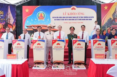 Nâng cấp Nghĩa trang Liệt sĩ tỉnh và trùng tu Đền thờ 10 Anh hùng liệt sĩ Khởi nghĩa Hòn Khoai