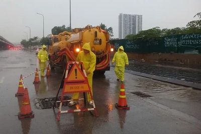 Hà Nội: Mưa trên diện rộng gây úng ngập, nước rút nhanh
