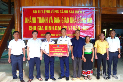 Vùng Cảnh sát biển 2 khánh thành và bàn giao nhà đồng đội