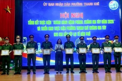 Phường Thanh Khê khen thưởng nhiều tập thể, cá nhân trong Tháng hành động phòng, chống ma túy