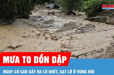 Thời tiết 28-7: Mưa to dồn dập, nguy cơ cao xảy ra lũ quét, sạt lở ở vùng núi