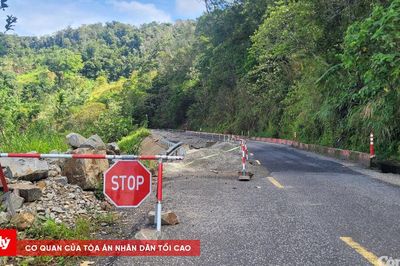 Hơn 8 tháng chưa khắc phục điểm sạt lở trên Quốc lộ 24: Sở Xây dựng Quảng Ngãi nói gì?