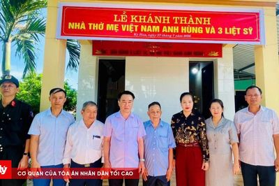 Hòa quyện ý Đảng - lòng dân trong công trình tri ân Mẹ VNAH Lê Thị Niềm
