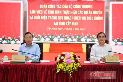 Bộ Công Thương làm việc với Tây Ninh về Quy hoạch điện VIII điều chỉnh