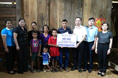Hỗ trợ 50 triệu đồng gia đình có 2 trẻ em bị sét đánh