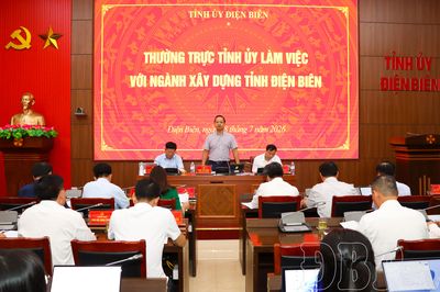 Thường trực Tỉnh ủy làm việc với ngành Xây dựng