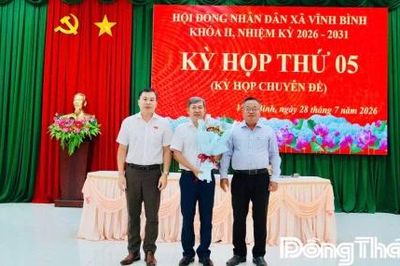 Đồng chí Nguyễn Công Trứ giữ chức Phó Chủ tịch UBND xã Vĩnh Bình
