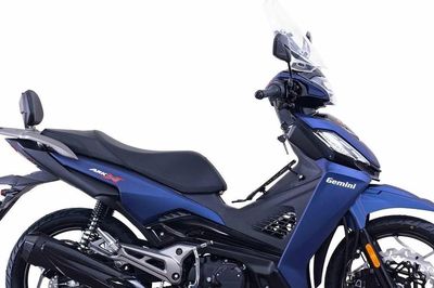 Xe số 125cc Gemini Ark125X ra mắt: Trang bị kính chắn gió, tựa lưng tháo rời, đĩa phanh trước 320 mm