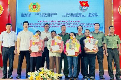 Tổ chức chương trình 'Hành quân xanh' tại xã Khánh Sơn