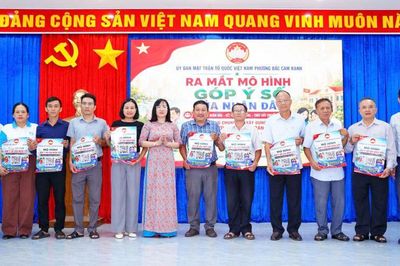 Phường Bắc Cam Ranh tuyên truyền phòng, chống khai thác IUU và ra mắt mô hình 'Góp ý số Nhân dân'