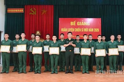 Hoàn thành xuất sắc nhiệm vụ huấn luyện chiến sĩ mới