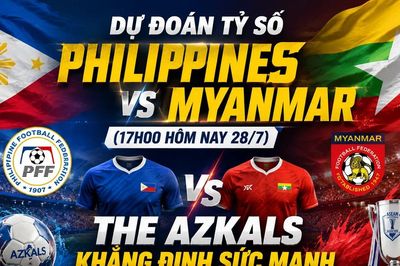 Dự đoán tỷ số Philippines vs Myanmar (17h00 hôm nay 28/7): The Azkals khẳng định sức mạnh