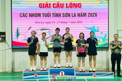 Bế mạc Giải Cầu lông các nhóm tuổi tỉnh Sơn La năm 2026
