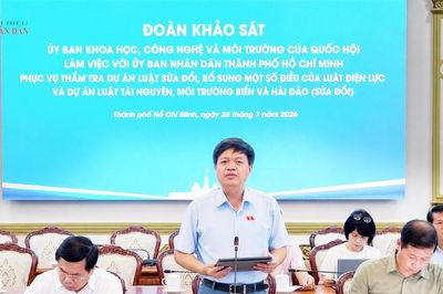 Đoàn khảo sát của Ủy ban Khoa học, Công nghệ và Môi trường làm việc với UBND TP. Hồ Chí Minh