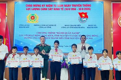 Tuổi trẻ Công an Khánh Hòa khởi động chương trình 'Hành quân xanh'