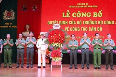 Trao Quyết định bổ nhiệm Phó Giám đốc Công an TP Hải Phòng